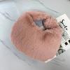 Fur Women's Small Half Moon Bag Luxury Warm Plush Wrist Bags for Women Fashion Furry Short Handle Clutch Cute Ladies Coin Purses