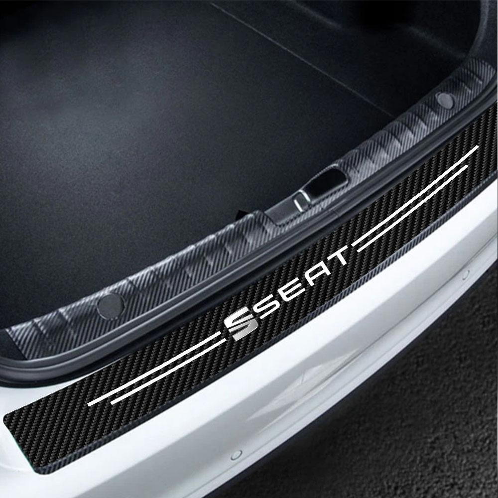 ydsh2 Car Door Threshold Sill Protective Stickers Trunk Bumper Guard Decals For SEAT Ibiza Leon 300 Ateca Exeo Tarraco Altea FR Cupra