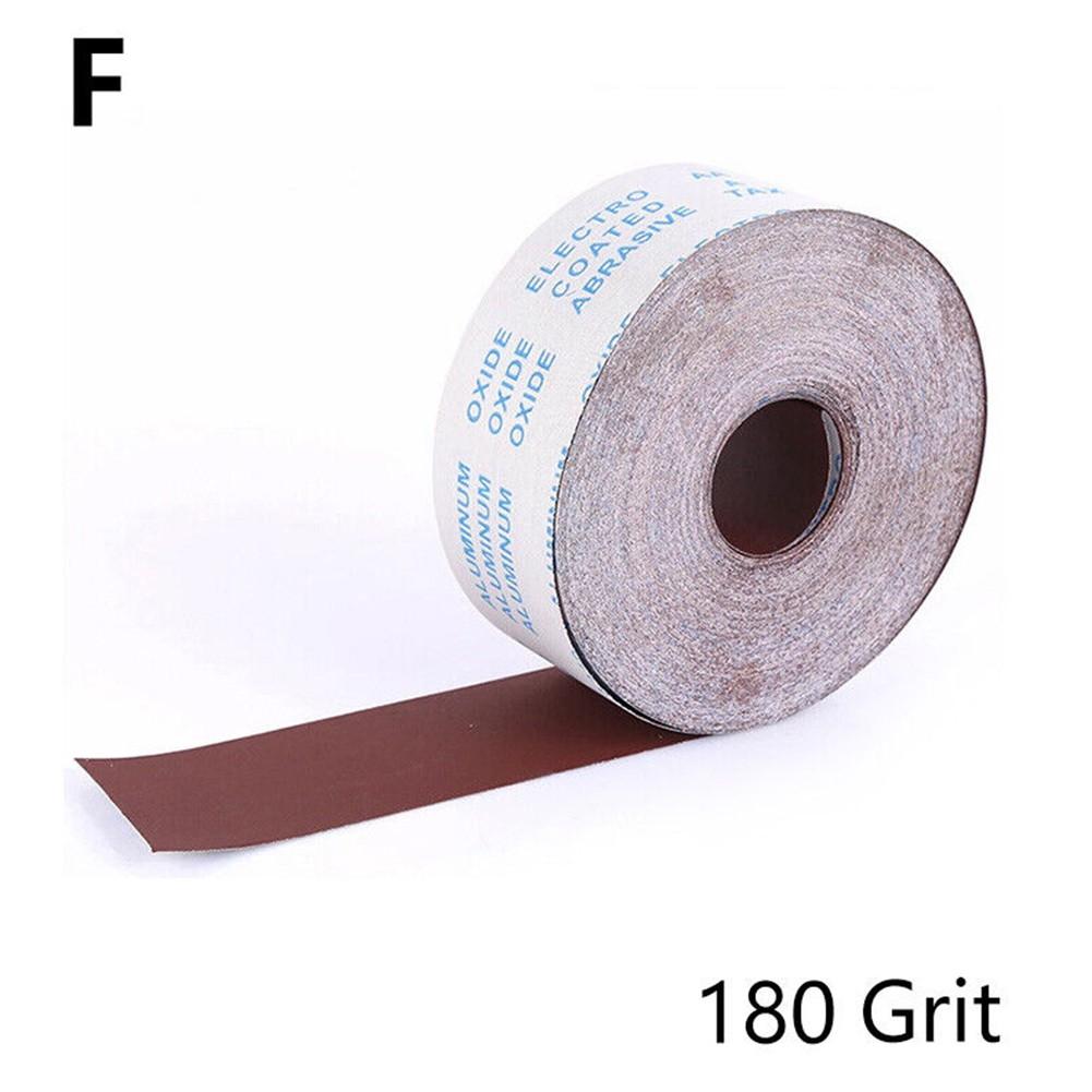 1M*10CM Sandpaper Roll 80-800 Grit Emery Cloth Non-staining Coating