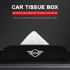 1Pcs Car Tissue Box Holder Armrest Box Storage Case Car Accessories For BMW Mini Cooper F54 F55 F56 R56 R60 SONE Roadster Clubman Coupe