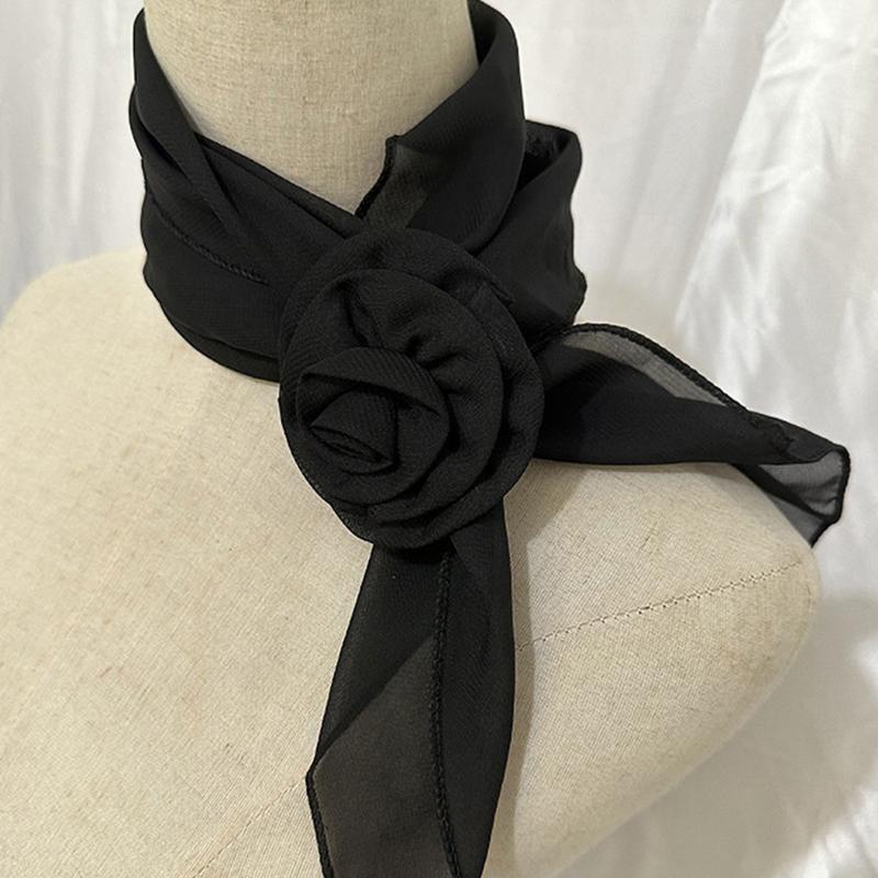 26 Colors Decorative Headscarf Solid Pink Rose Knitted Scarf Shawl Shawl Flower Sunscreen Headscarf Ladies Office Scarf