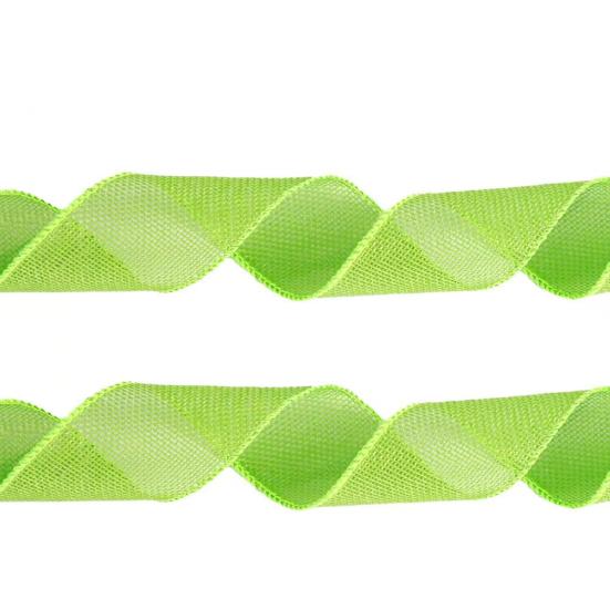 4 Rolls Colored Ribbon 5m Burlap Wired Ribbons Color-Fast Craft Ribbon Accessories for Easter Wreath Gift Wrapping Wedding Bouquets