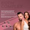 Биотиновый комплекс Healthy Fusion | Биотин, коллаген – против выпадения волос и укрепление волос | Увлажнение и защита кожи | 90 капсул