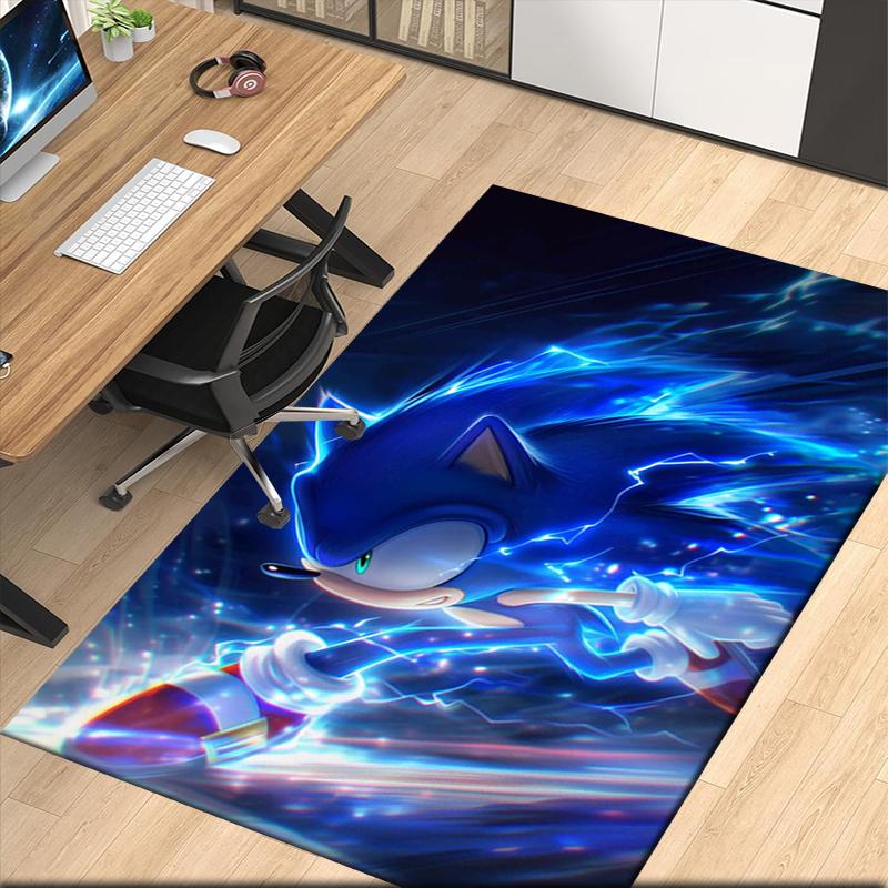 Sonic Printed Carpet, for Office Chair Living Room Bedroom Kitchen Room Decor Gifts.