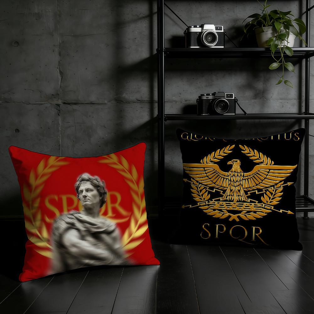 SPQR G-Gold Императорский Орел Рим наволочка для дома, офиса, на день рождения, годовщину, подарки, мягкая, приятная для кожи наволочка
