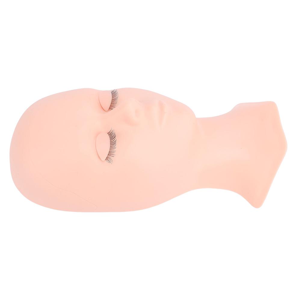 Lash Mannequin Head Silicone Replacement Eyelid Eyelash Practice Model Head Single Fold Eyelid