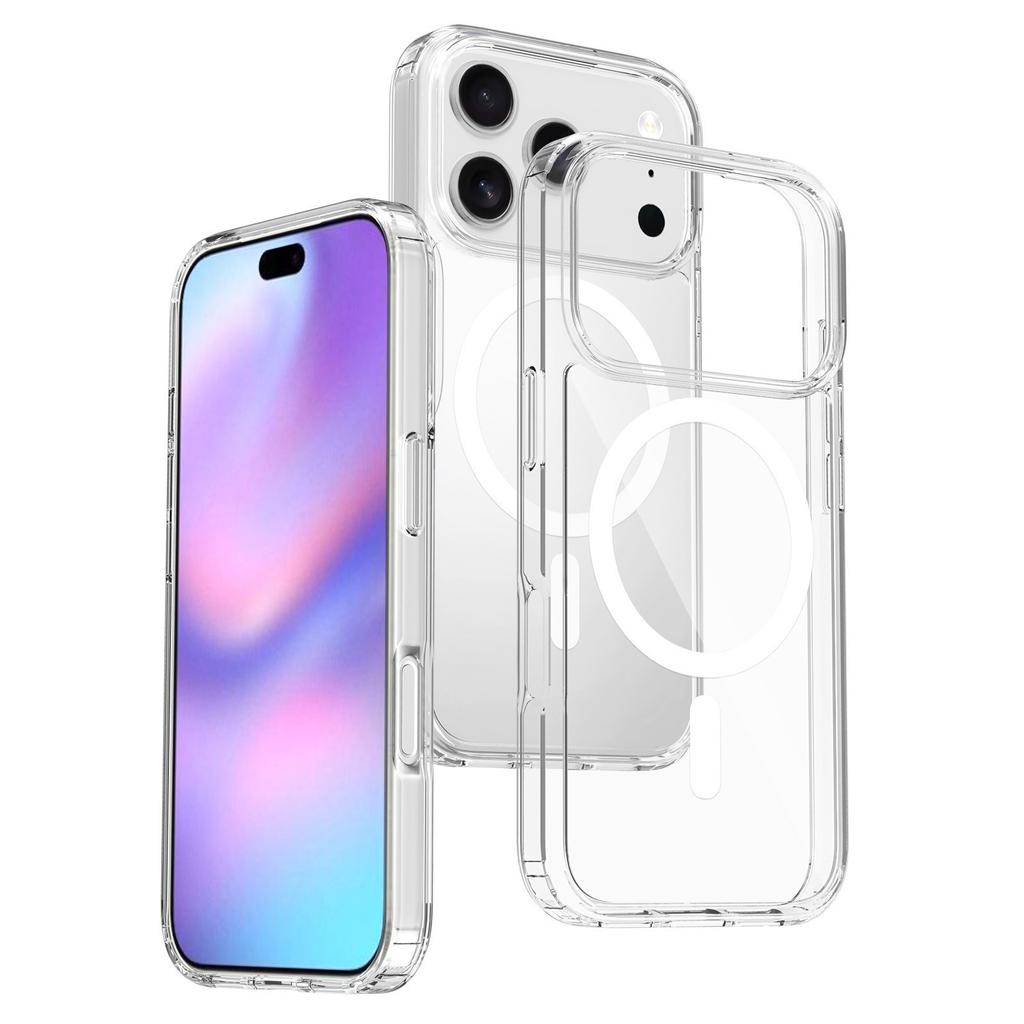 Магнитный чехол с пескоструйной текстурой двойного назначения для iPhone 17, противоударный, защитная крышка для Apple iPhone 16 Pro Max