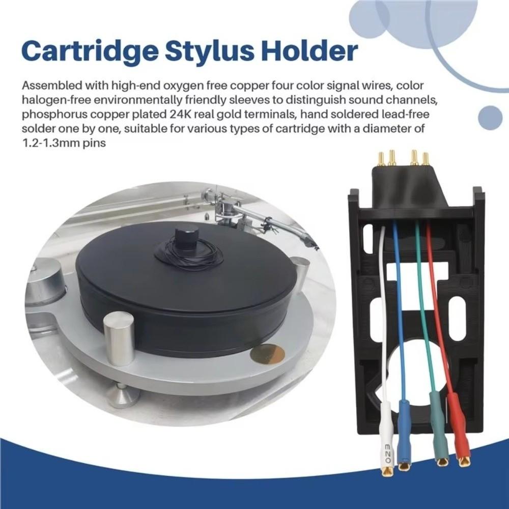 Pre Wired Phono Cartridge Holder for Dual TK14 TK181 TK120 TK123 Turntable Repair