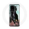 Чехол - Samsung - Galaxy S20 Ultra - Жесткий - Черный - Фризская лошадь