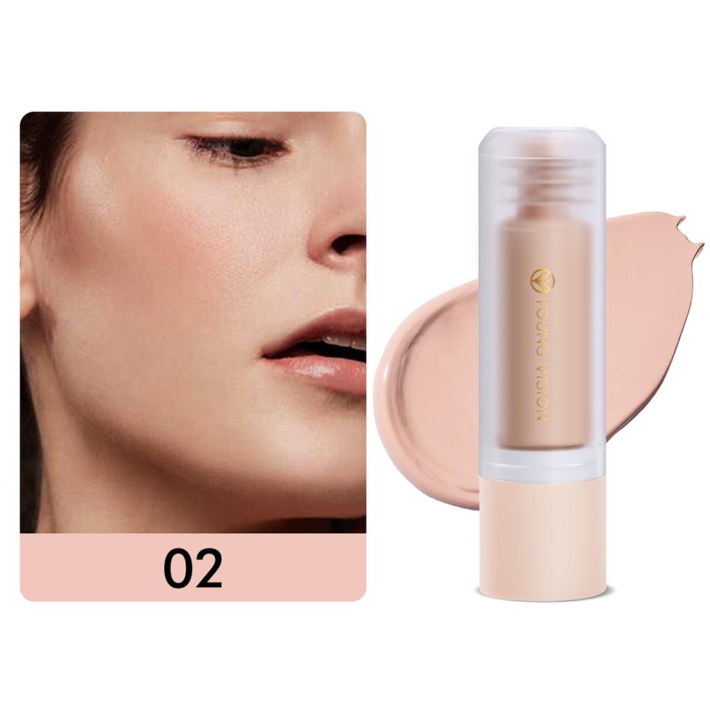 Detachable Bottom Press Liquid Foundation Matte Control Oil Full Coverage Non-removable Waterproof Face Base Makeup