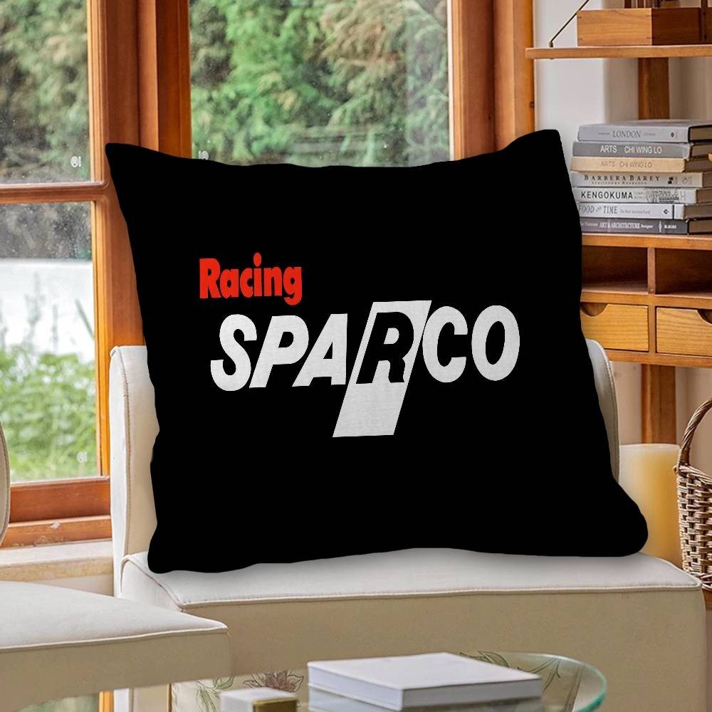 S-Sparcos Logo Cushion Cover Car Throw Pillow Case For Sofa Car Christmas Gift 40X40Cm 45X45Cm