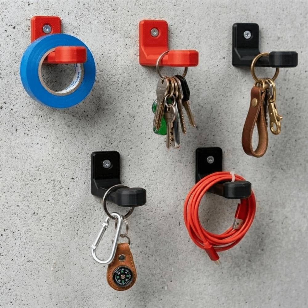 2PCS Plastic Tape Storage Rack Heavy Duty Keys Holder Simple Utility Hook Workshop
