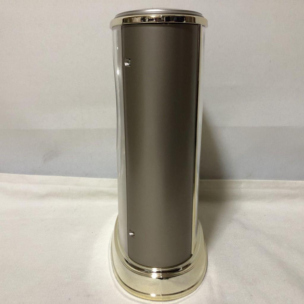 Used H407 Beautiful condition CITIZEN Quartz 4SG724 Saloon Interior Table Clock Rotating Decoration Gold RHYTHM