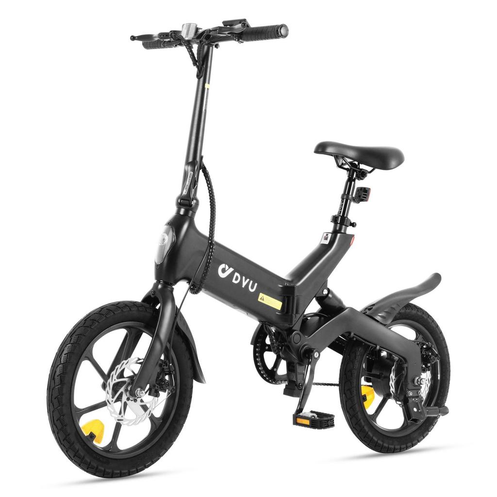 DYU A16 38V 250W Lightweight Magnesium Alloy Commuter Electric Bicycle - 55km Pedal Assist, Foldable, Equipped with Dual Disc Brakes