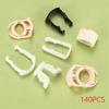 140 Piece Fuel Clamp Kit for Ford 7 Size Variants 3/8 inch and 5/16 inch Nylon Material Suitable for Car Maintenance