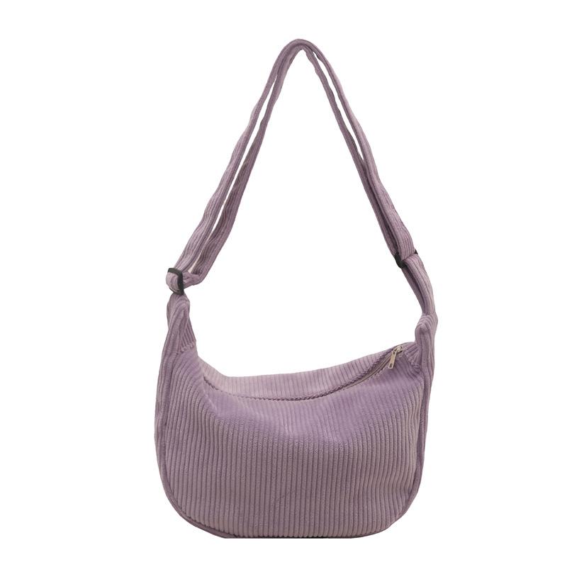 Вельветовая ленивая сумка-мессенджер на одно плечо в японском стиле, литературная, шикарная, студенческая, повседневная, корейская версия, женская простая сумка-пельмень