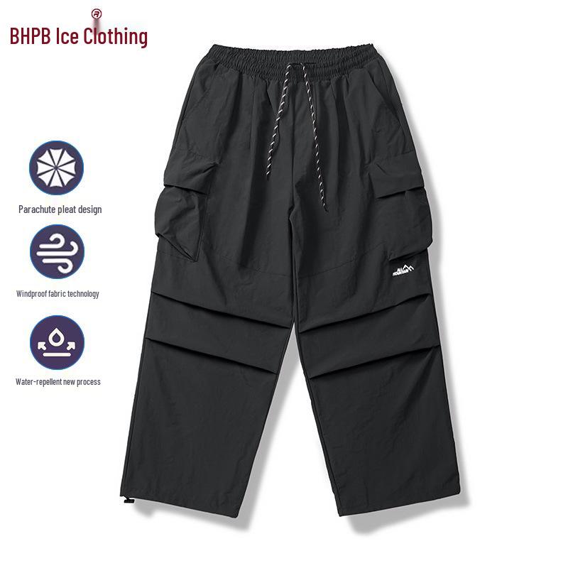 Men's Waterproof Paratrooper Windbreaker Pants - Outdoor Streetwear & Sport Workwear