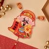 Festive Chinese God of Wealth Fridge Magnets Traditional New Year Fridge Stickers  Spring Festival