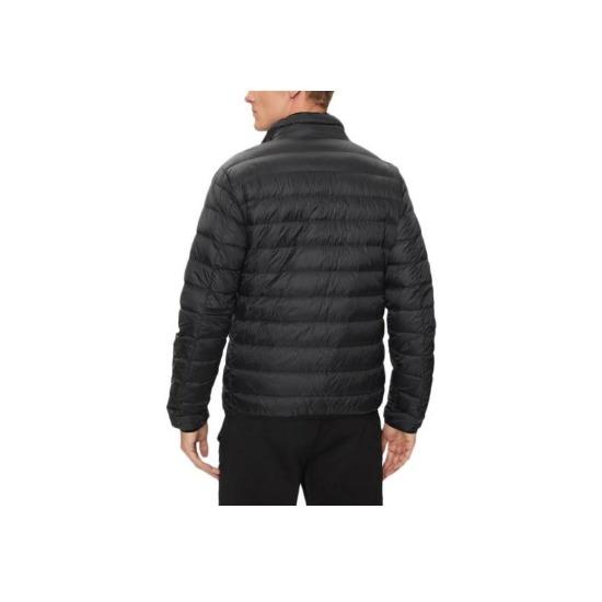 Emporio Armani EA7 Однотонная куртка с логотипом на молнии с длинным рукавом Мужские куртки Угольный 8NPB23-PNGPZ-1200