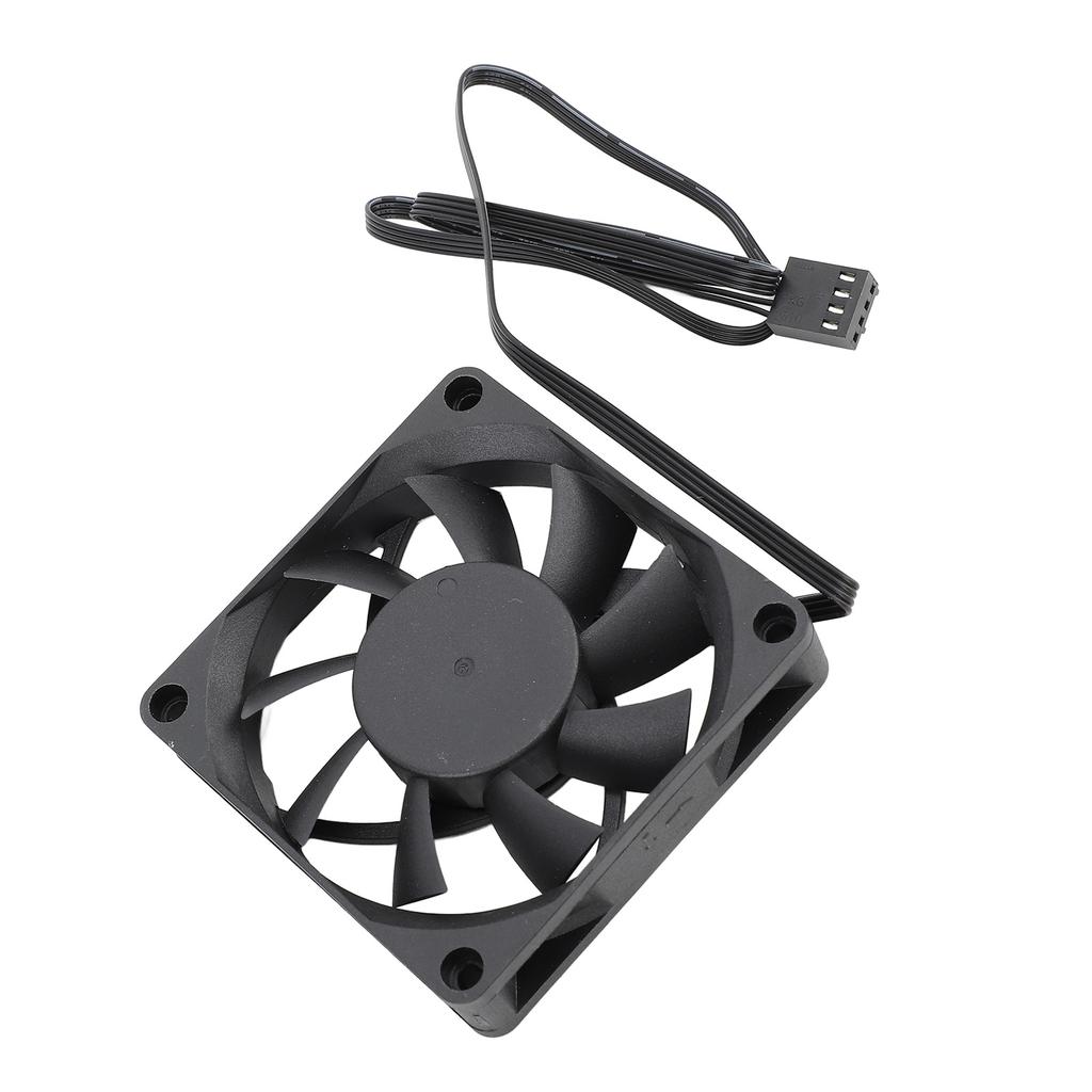 70мм PWM вентилятор на двойном шарикоподшипнике, охлаждающий вентилятор, 4-контактный PWM, интеллектуальное управление температурой, вентилятор для корпуса ПК, скорость до 2500 об/мин 7