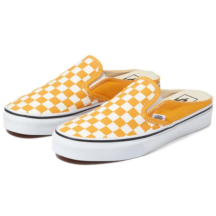 Vans Checkerboard Mule Slip-On Skate Sneakers 'Yellow White' Men's VN0A4P3UWOF