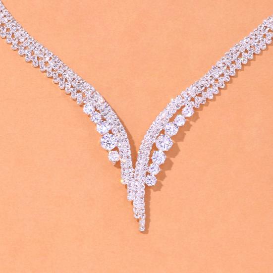 Популярный женский комплект ювелирных изделий, роскошный легкий декоративный комплект