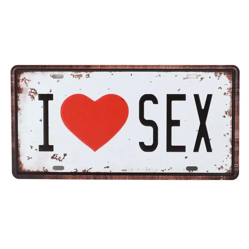 Я люблю водку, пиво, тарелку, металлическую пластину, номер автомобиля, жестяные вывески, бар, паб, кафе, домашний декор, металлическую вывеску, человек, пещеру, гараж, таблички для рисования C13