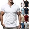 Summer New Short-sleeved Men T Slim Casual Men V-neck Short-sleeved T Shirt