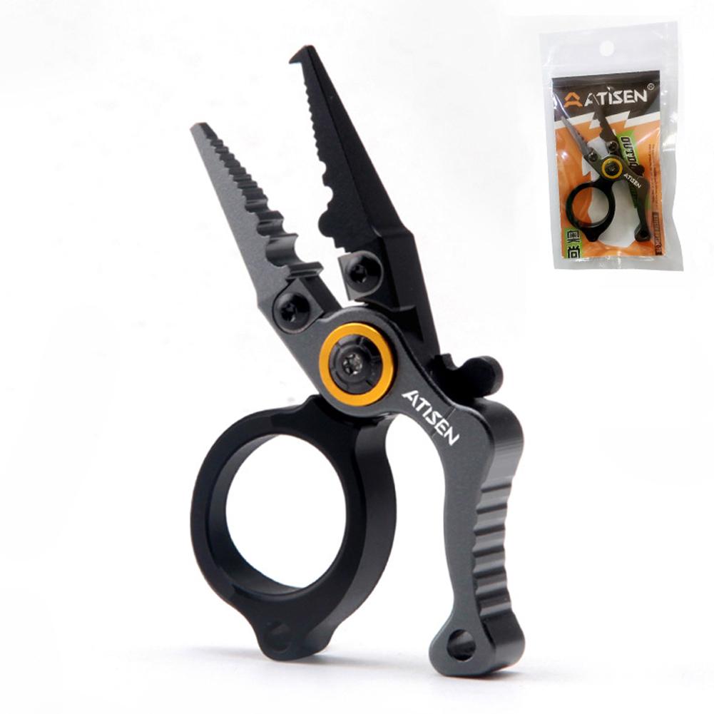 Алюминиевые Рыболовные Плоскогубцы Рыболовные Щипцы Экстрактор Крючков Зажимная Мини-Плоскогубцы для Приманок Рыболовный Мультитул Кусачки для Лески Рыболовные Аксессуары