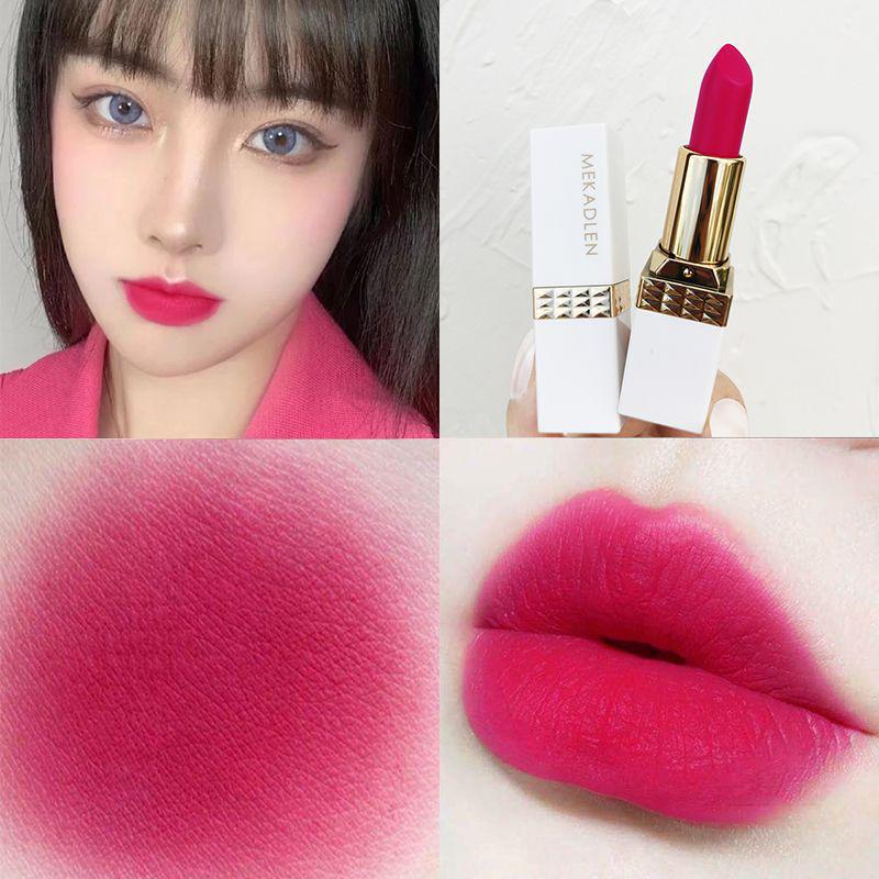 McCarthy Lun Orange Series Waterproof Matte Lipstick - Warm Orange for Summer, Whitening, Student-Friendly, Niche Brand.