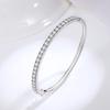 Classic Fashion Internet Celebrity S925 Silver Full Diamond Bracelet for Women Row of Diamond Silver Bracelet