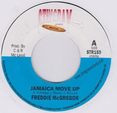 7-дюймовая пластинка FREDDIE MCGREGOR Ямайка Move Up STR159 Stingray Record 2011 Неизвестный Reggae Ska Dub Б/у