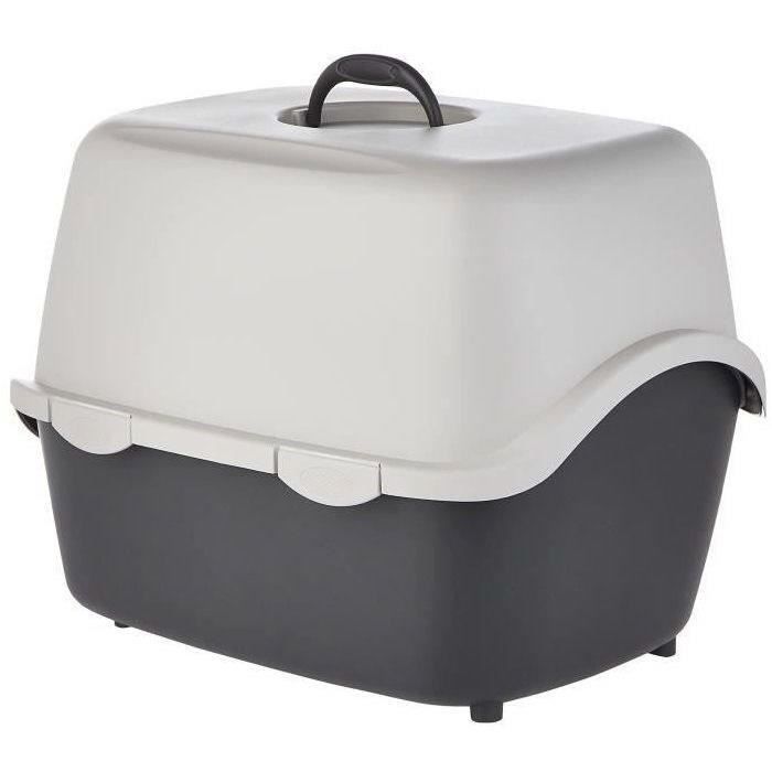 Trixie Туалетный лоток Vico - 40 x 40 x 56 см - Темно-серый и светло-серый - Для кошек