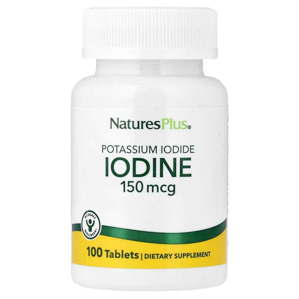 Nature'sPlus Potassium Iodide 150mcg 100 Tablets