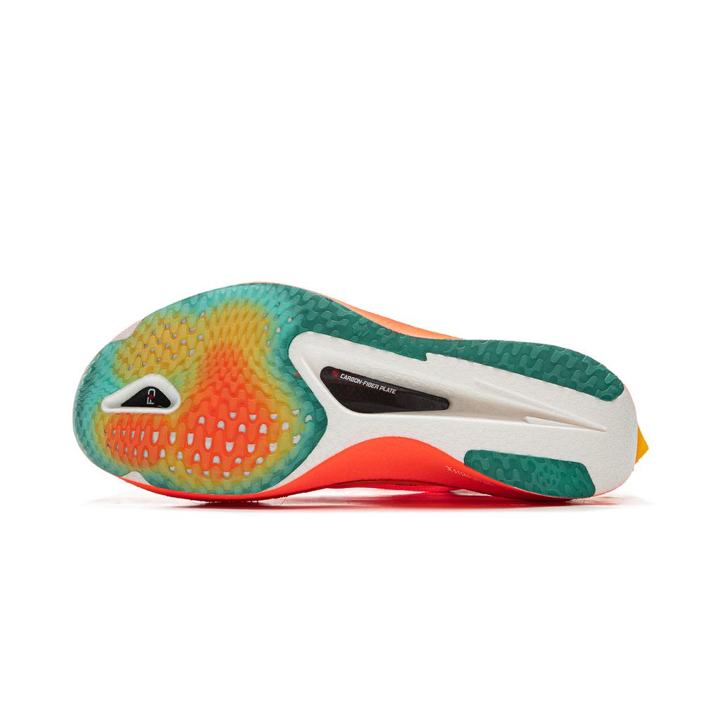Li Ning Feidian 4 Ультра-кроссовки для бега Унисекс Низкие Неоновый Яркий Оранжевый ARMU003-15