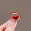 New Chinese Style Red Rope Open Ring Light Luxury National Tide Temperament Index Finger Ring Fashion Trend Simple Niche Jewelry