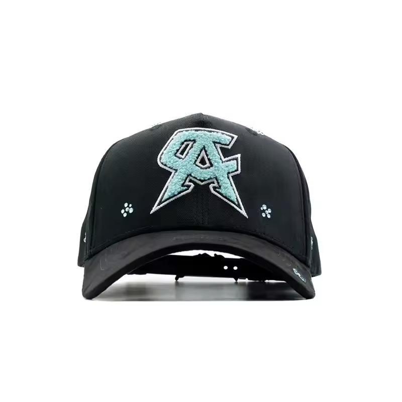 Custom logo El Barbas Cap Chrome 5 Panel Cap Curved Brim Gorlas Del Barbas Cap Baseball Cap Sports Gorlas Beard Cap