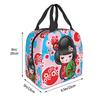 Японская кукла Кейко Кокеши, термосумка для ланча, милый дизайн, кимоно, куклы-гейши, термосумка для девочек, термобоксы для бенто, ланч-боксы