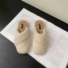 Fur Women Flats Cotton Slippers Cozy Walking Casual Shoes 2024 Winter Warm New Fashion Short Plush Boots Trend Mujer Zapatos