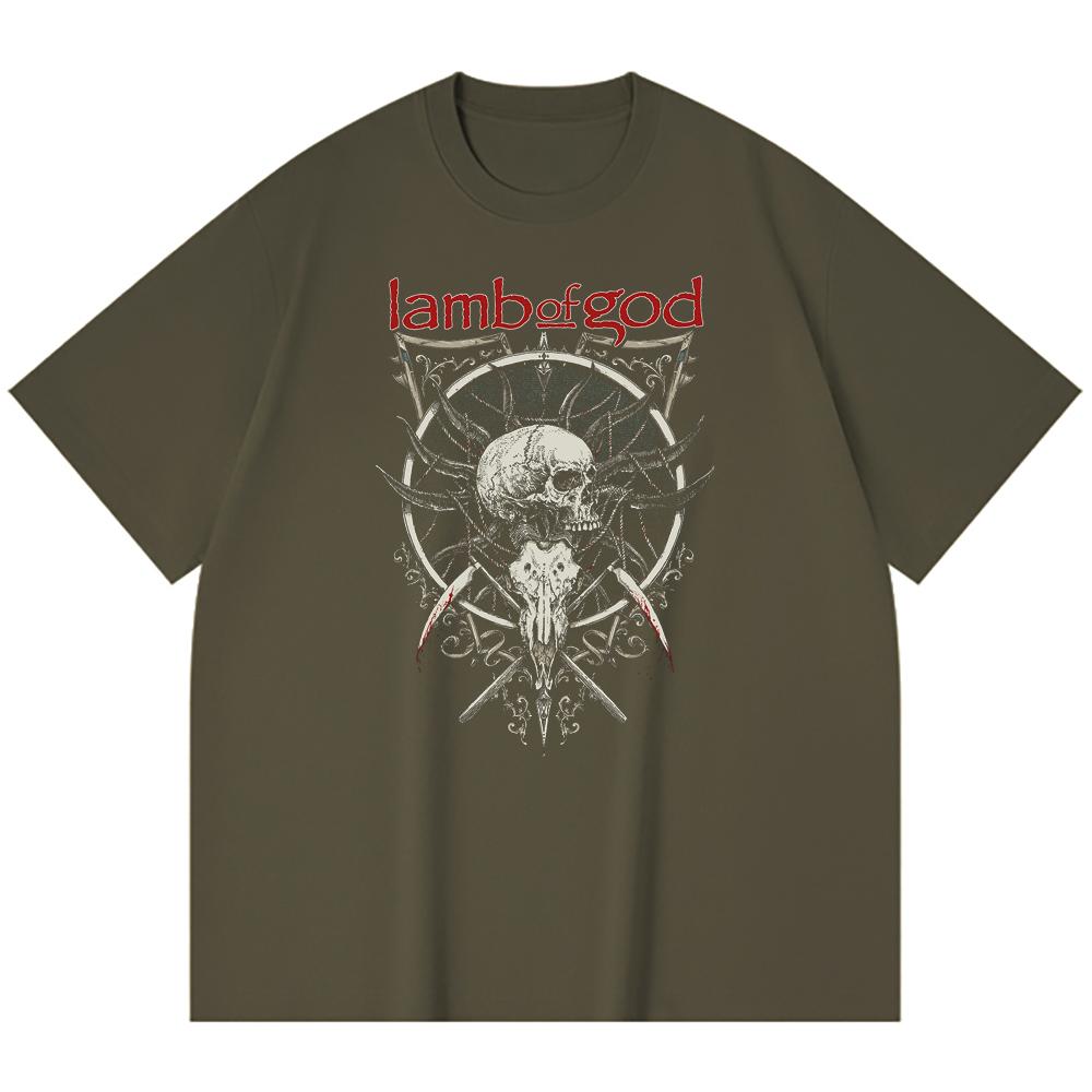 Хлопковая футболка плотностью 230 г/м² 100% Хлопок Heavy Metal Футболка с принтом рок-группы Популярная музыка Унисекс Тяжелая хлопковая футболка