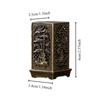 Square Vertical Incense Burner Small Alloy Incense Holder Indoor Aromatherapy Home Ornament Chinese Incense Burners