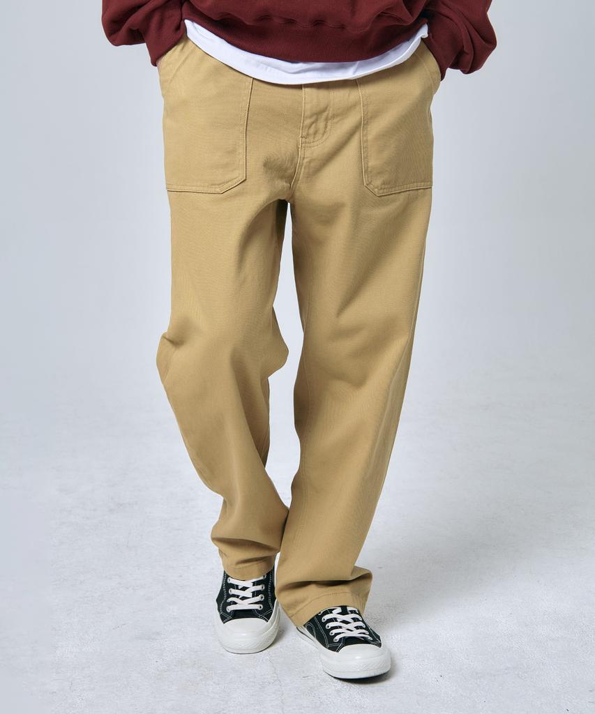 PAPERBOY Regular Fit Cotton Pants - Beige