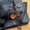 Alkali Water Bread Bagel Bag Pendant Cute Smiling Face Bread Woven Rope Pendant Bag Accessory Handmade Trendy Bag Hanging