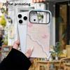 Phone Case: 2D flat design suitable for iPhone 18, 17, 16, 15, 14, 13 Pro film protective case, couple style, seaside pink butterfly beach, Christmas 