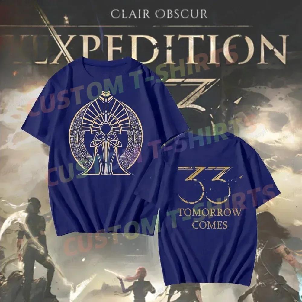 Clair Obscure Expedition Theme Series Double Sided Printing Tshirt Adventure Fantasy Game Enthusiast Unisex Women Casual Tee Top