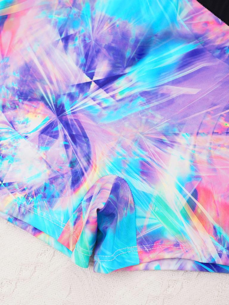 Детский гимнастический купальник с длинными рукавами для девочек, балетный танец, короткий комбинезон для танцев