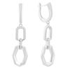 Silver Earrings with Cubic Zirkonia (2161929)