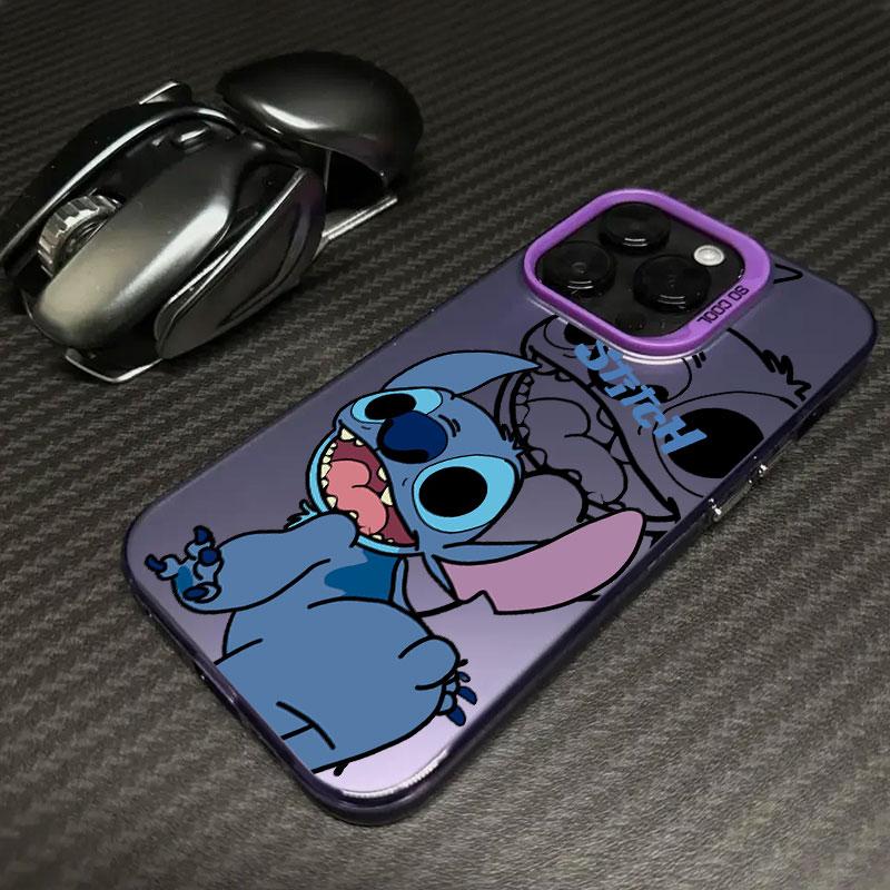 Мультяшный чехол для телефона Лило и Стич для iPhone 11 12 13 14 15 16 17 Pro Max 16e 17E 17 Air Plus 13 Mini Ударопрочный Fundas Задняя крышка