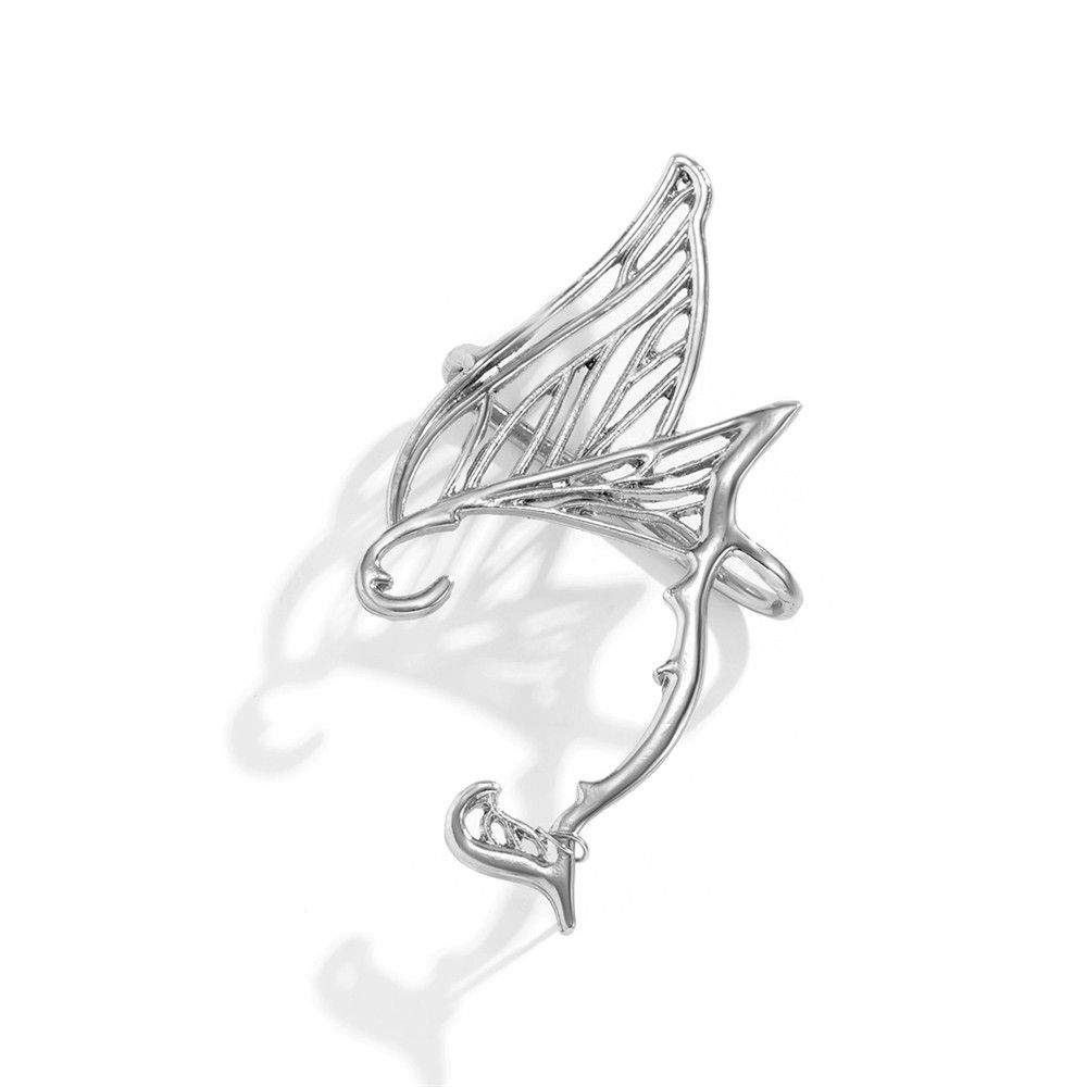 Женские цирконовые модные геометрические поддельные пирсинг-бабочки серьги-манжеты для ушей