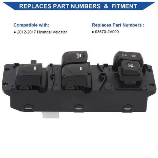 Power Window Switch Controller Button For 2012-2017 Hyundai Veloster 93570-2V000